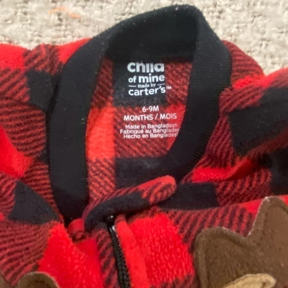 Carter’s 6-9M Fleece Moose Sleep & Play